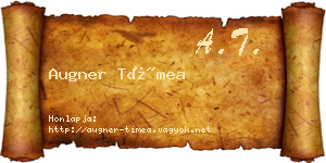 Augner Tímea névjegykártya